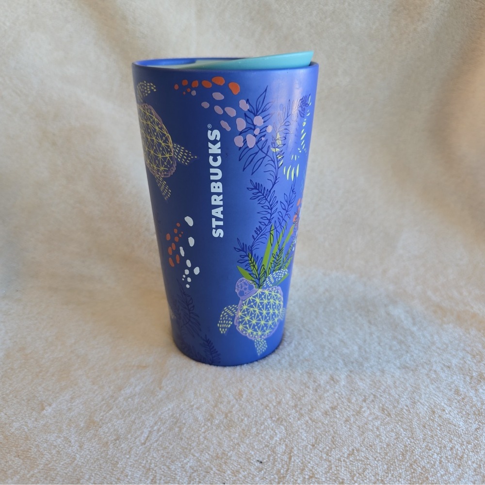 Starbucks 2021 Hawaii Collection Sea Turtle & Moon Double Walled Travel Mug 12oz